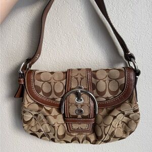 Coach Brown Signature Shoulder Bag